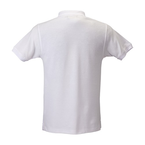 Polo 100% coton piqué  180 g/m2, manche courte et fermeture avec 2 boutons. Tailles : S/M/ - 2