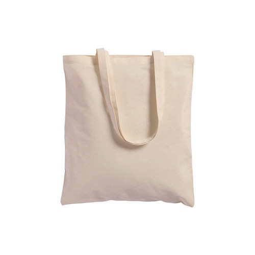 Shopper avec soufflet en coton 220 g/m2, anses longues - 2