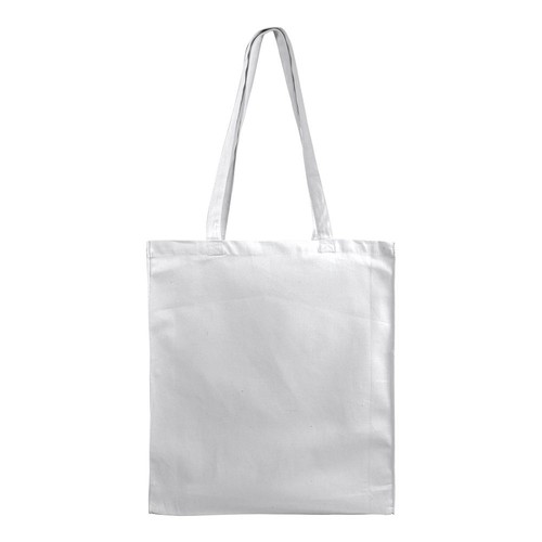 Shopper avec soufflet en coton 220 g/m2, anses longues - 3