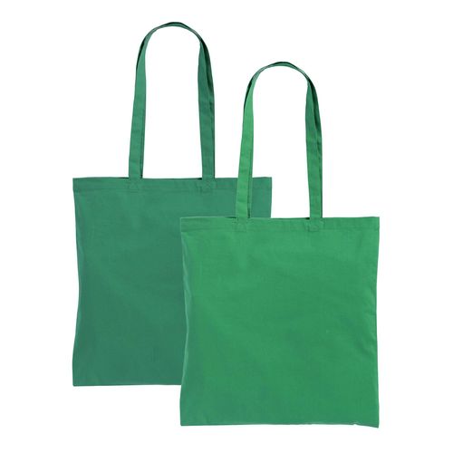 Shopper en coton 220 g/m , anses longues - Différentes teintes dans un même lot - 3
