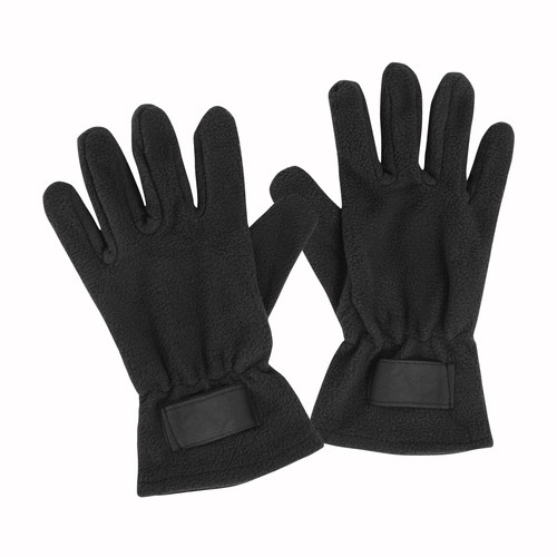 Gants homme en polaire avec étiquette personnalisée