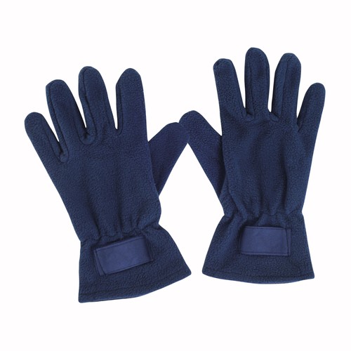 Men fleece gloves with customizable label