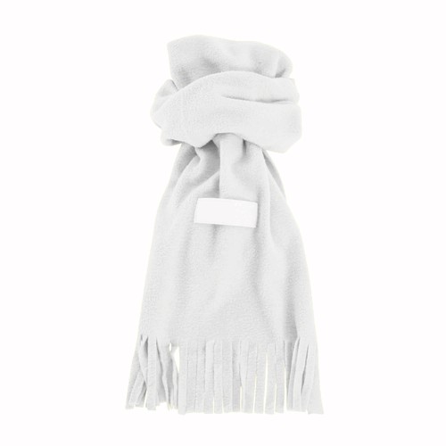 BUFANDA DE TEJIDO POLAR CON ETIQUETA