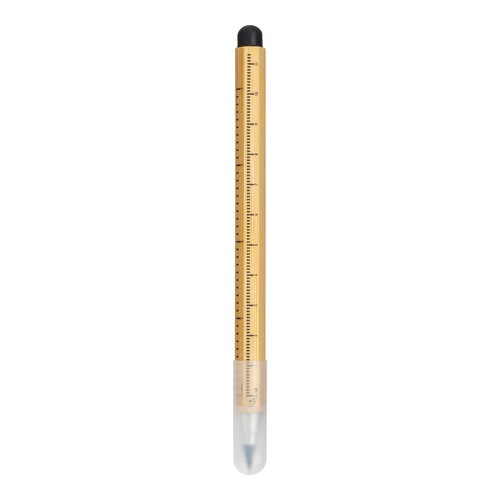Long-lasting erasable bamboo ruler pencil with touch screen eraser and plastic cap Long-lasting erasable bamboo ruler pencil with touch screen eraser and plastic cap