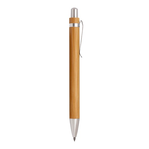 Crayon en bambou à longue durée de vie avec clip en métal personnalisé