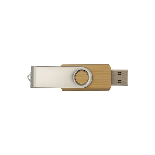 Clé USB pivotante 8 Go Bambou/Métal. - 3