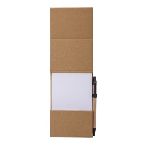 Bloc-notes avec couverture en bambou, stylo et support pour téléphone - 3