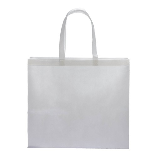 Tote bag thermosoudé en R-pet  80 g/ m2 avec soufflet - 2