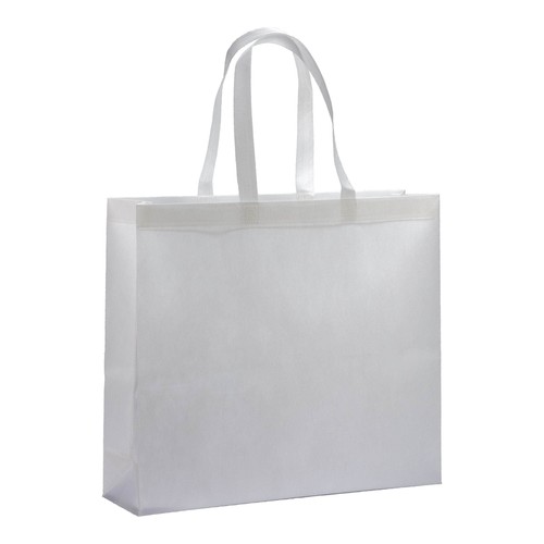 Tote bag thermosoudé en R-pet  80 g/ m2 avec soufflet - 3