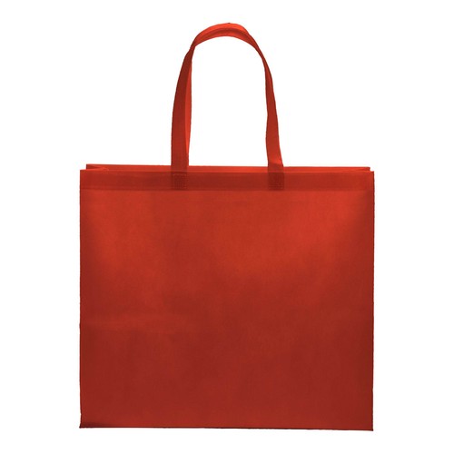 Tote bag thermosoudé en R-pet  80 g/ m2 avec soufflet - 2