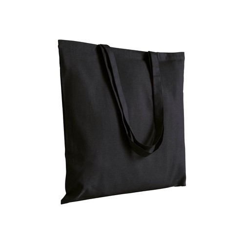 180 g/m2 recycled cotton/polyester shopping bag, long handles