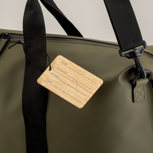 Etiquette de bagage en bambou - 5