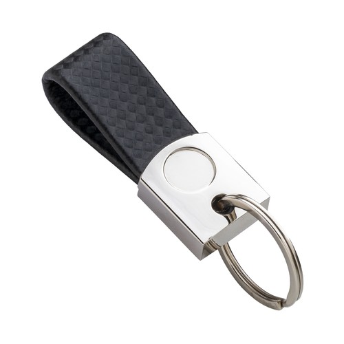 Porte-clés en métal et PU - 1