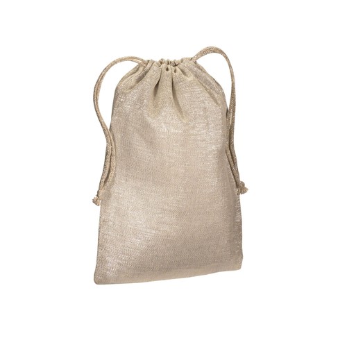 Pochon en polycoton brillant 90 g/m2 avec fermeture à cordons - 1