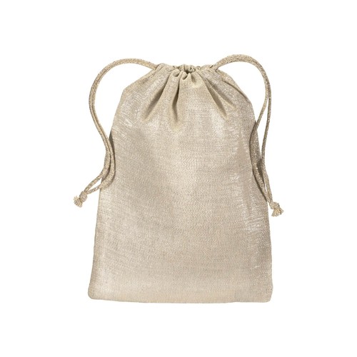 Pochon en polycoton brillant 90 g/m2 avec fermeture à cordons - 2