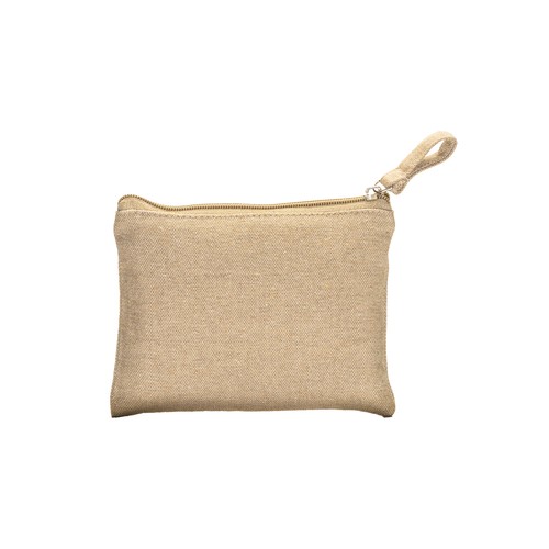 Beauty case/ porte-monnaie en coton recyclé 280 g/m2, avec fermeture éclair - 2