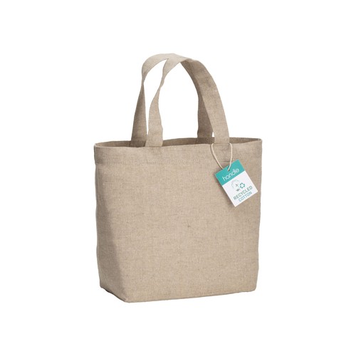 Tote bag en coton recyclé 150 g/m2 avec anses courtes - 3