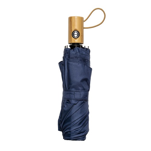 Mini parapluie automatique en R-pet avec poignée en bambou - 6
