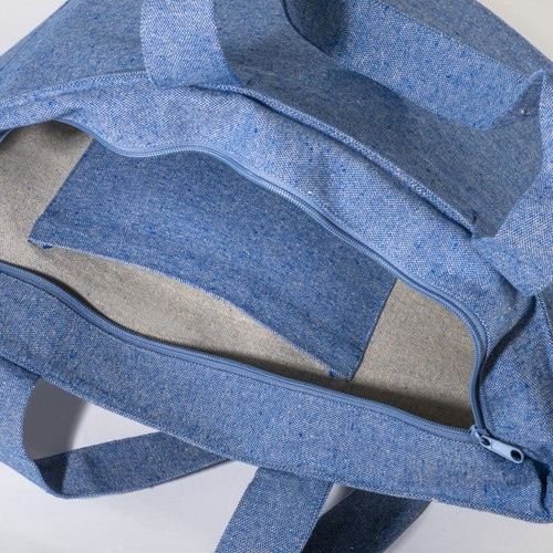 Tote bag en coton recyclé avec soufflet, 280 g/m2 - 6
