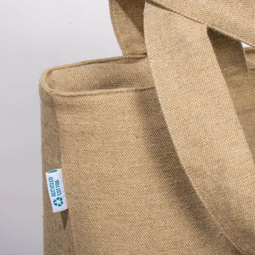 Tote bag en coton recyclé avec soufflet, 280 g/m2 - 4