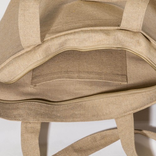 Tote bag en coton recyclé avec soufflet, 280 g/m2 - 6