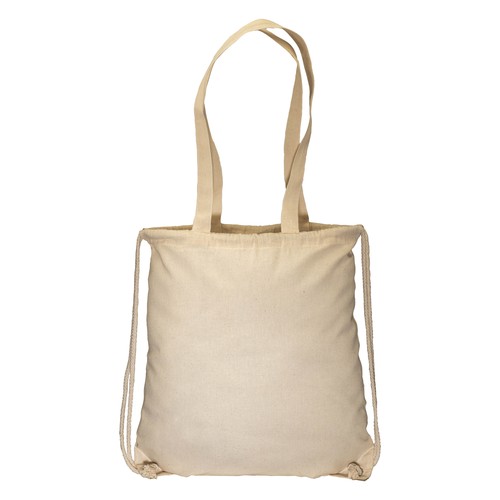 Sac à dos en coton 135g/m2 avec fermeture à cordons et anses - 2