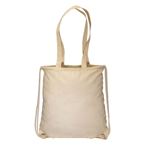 Sac à dos en coton 135g/m2 avec fermeture à cordons et anses - 2