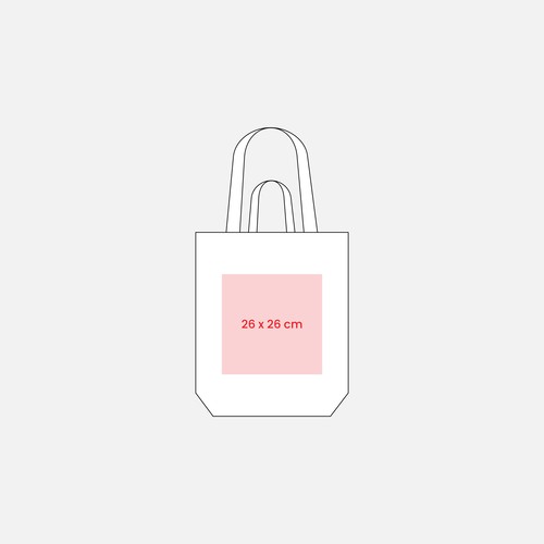 Tote bag avec soufflet en coton recyclé 280 g/m2, avec double anse - 6