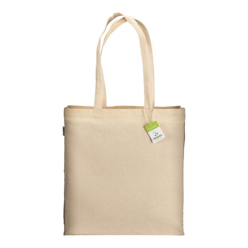 Tote bag en coton biologique 220 g/m2, avec anses longues et soufflet - 2