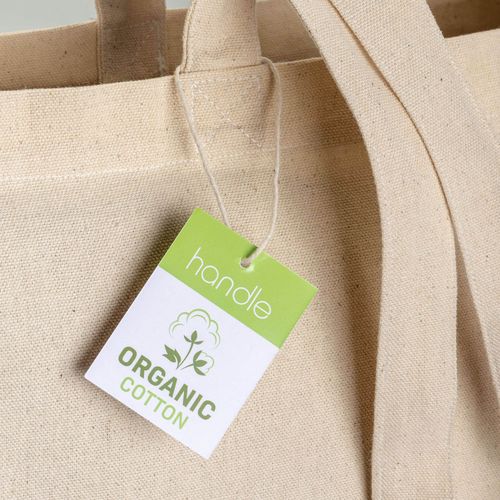 Tote bag en coton biologique 220 g/m2, avec anses longues et soufflet - 4