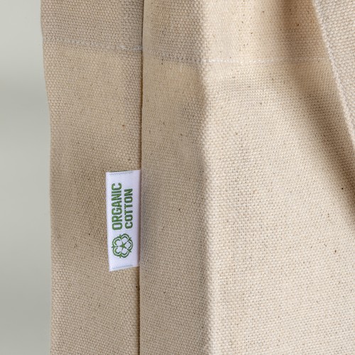 Tote bag en coton biologique 220 g/m2, avec anses longues et soufflet - 5
