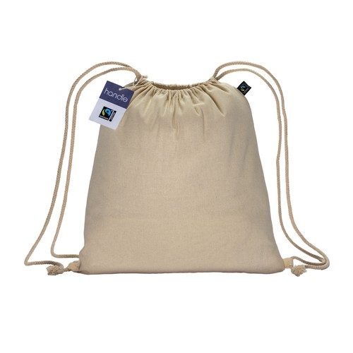 Sac à dos en coton FAIRTRADE ® 140 g/m2 avec fermeture à cordons - 2