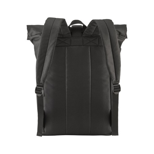 Sac à dos Roll porte pc (17") en polyester recyclé R-PET avec poche extérieure zippée - 3