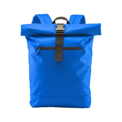 Sac à dos Roll porte pc (17") en polyester recyclé R-PET avec poche extérieure zippée - 2