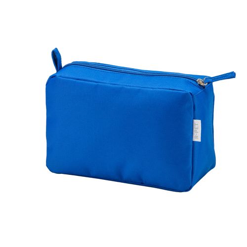 Beauty case en polyester recyclé R-PET avec fermeture éclair - 1