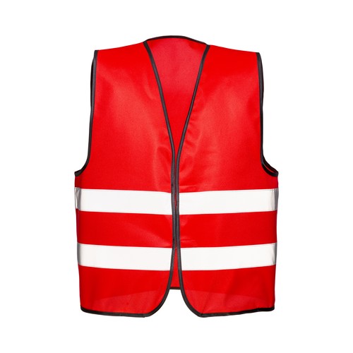 Gilet promotionnel en polyester avec bande réfléchissante et fermeture velcro - 2