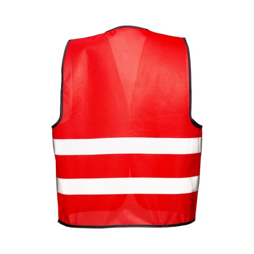 Gilet promotionnel en polyester avec bande réfléchissante et fermeture velcro - 3