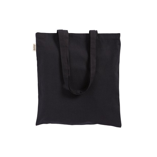 Tote bag en coton recyclé 120 g/m2, anses longues - 2
