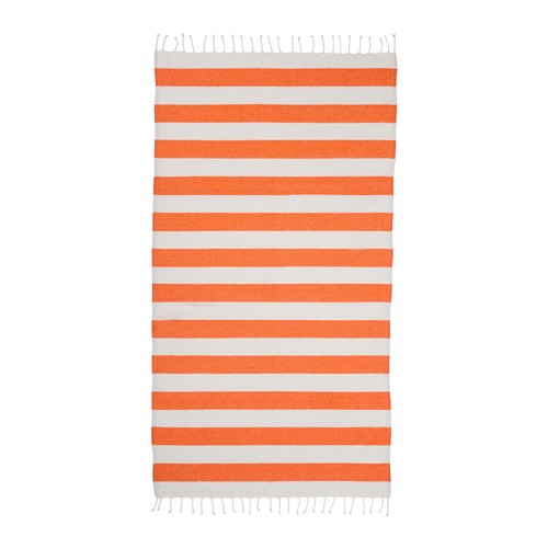 Serviette de plage / Paréo en coton recyclé de 180 gr/m2 avec frange, mesure 90x170 cm - 2