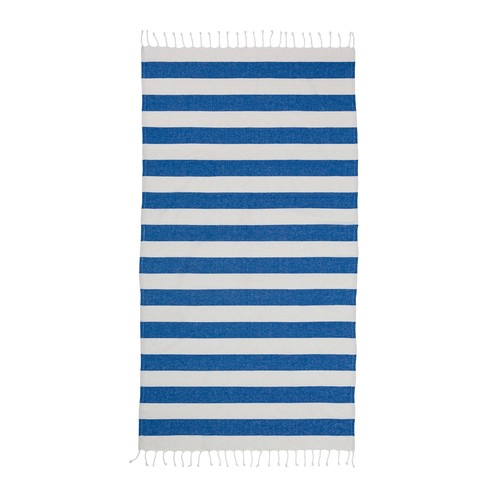 Serviette de plage / Paréo en coton recyclé de 180 gr/m2 avec frange, mesure 90x170 cm - 2