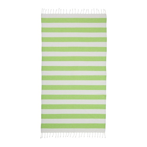 Serviette de plage / Paréo en coton recyclé de 180 gr/m2 avec frange, mesure 90x170 cm - 2