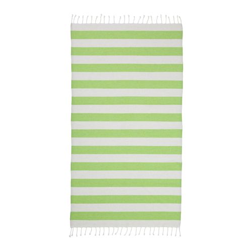 Serviette de plage / Paréo en coton recyclé de 180 gr/m2 avec frange, mesure 90x170 cm - 2