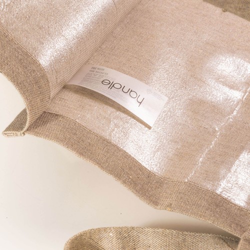 Tote bag en coton recyclé, 120 g/m2 avec intérieur laminé en PP - 3