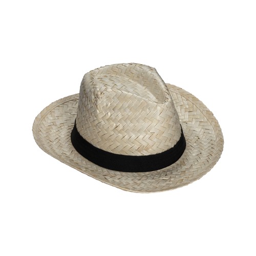 Chapeau de paille personnalisé avec élastique personnalisable de 3 cm