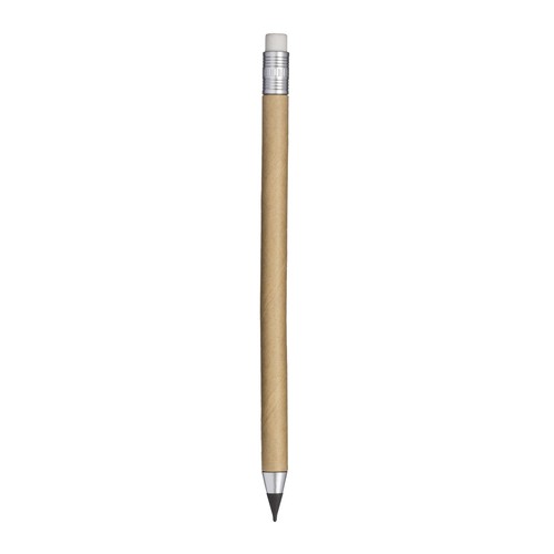 Crayon de couleur longue durée en papier recyclé avec gomme - 1