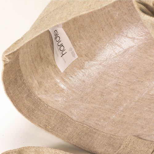 Tote bag en coton recyclé, 120 g/m2 avec intérieur laminé en PP, anses longues et soufflet - 3