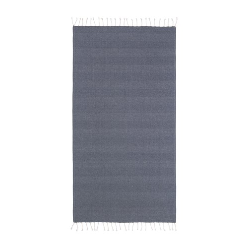 Serviette de plage / Paréo en coton recyclé de 180 gr/m2 avec frange, mesure 90x170 cm - 2