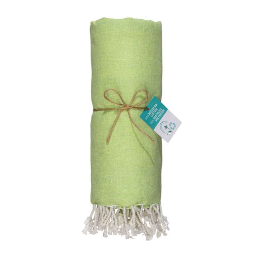 Serviette de plage / Paréo en coton recyclé de 180 gr/m2 avec frange, mesure 90x170 cm - 3