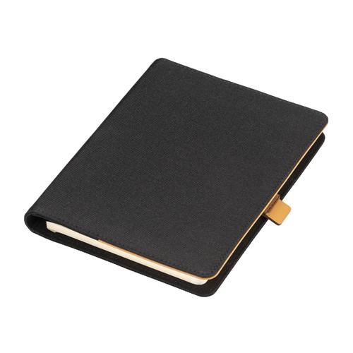 Porte document A5 en R-PET avec crochet de fermeture en métal - 1