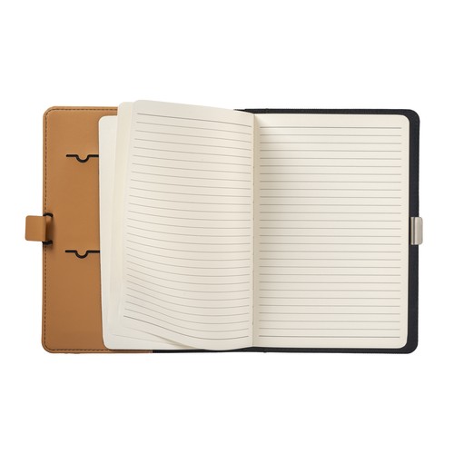 Porte document  A5 en R-PET avec crochet de fermeture en métal - 4